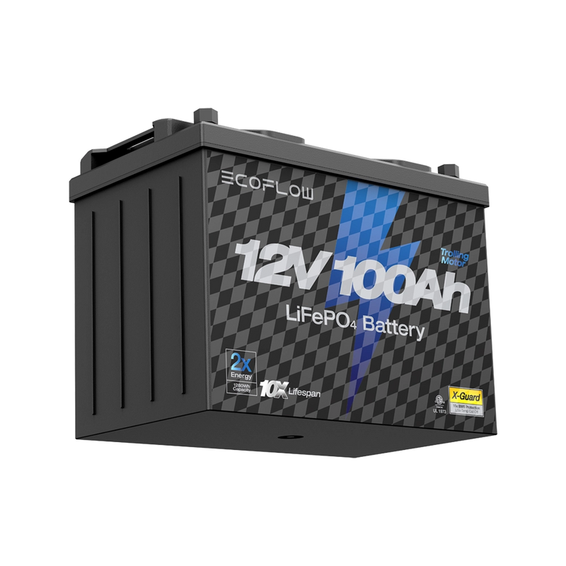 Load image into Gallery viewer, EcoFlow Lithium 12V 100Ah Deep Cycle LiFePO4 Battery