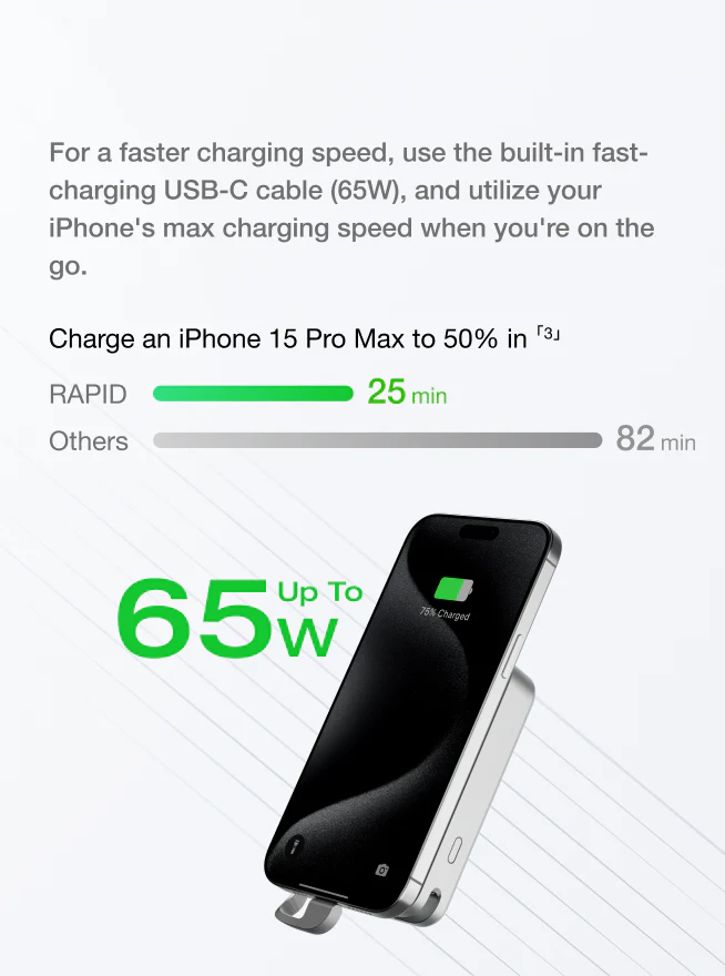 Flash charge and recharge with RAPID power