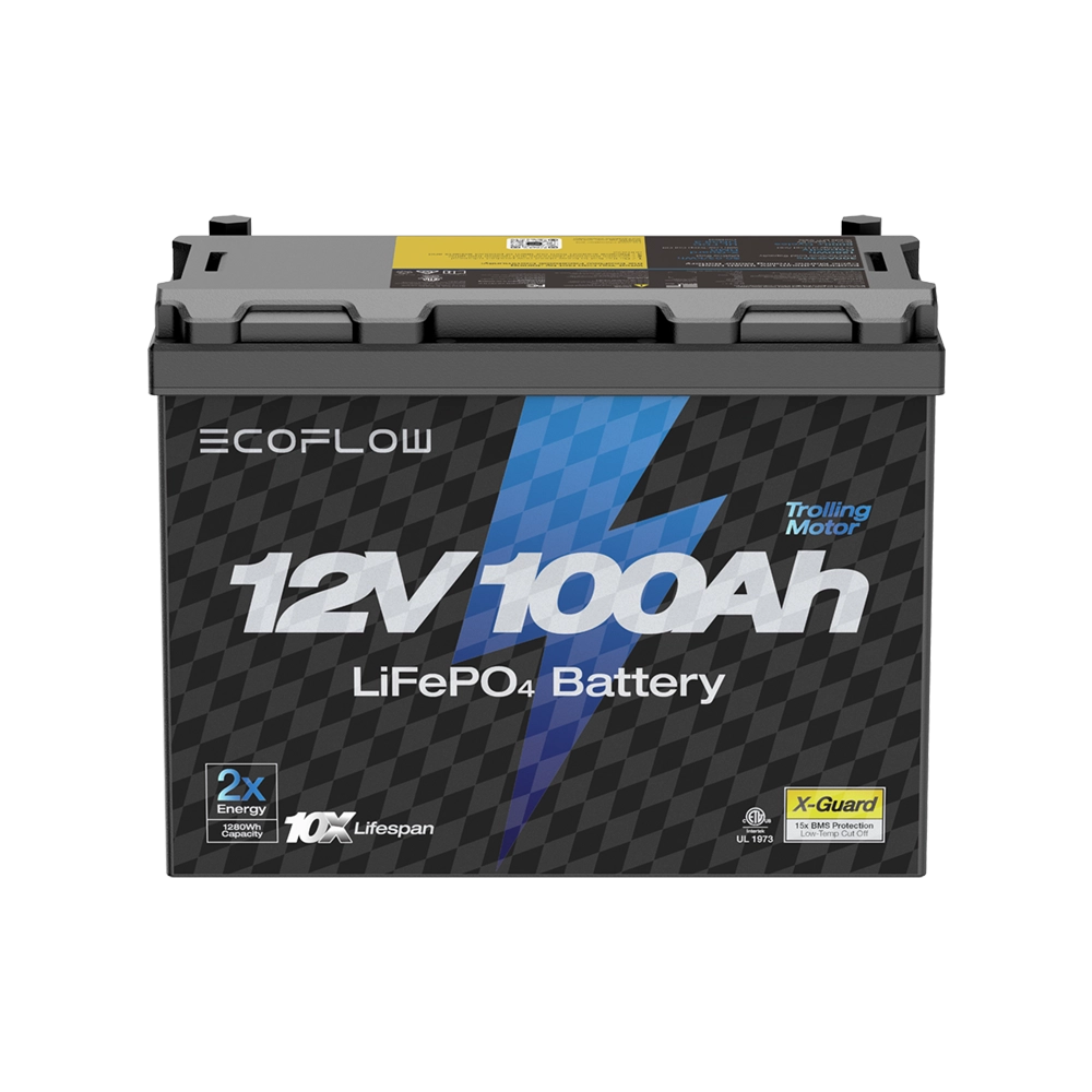 EcoFlow Lithium 12V 100Ah Deep Cycle LiFePO4 Battery