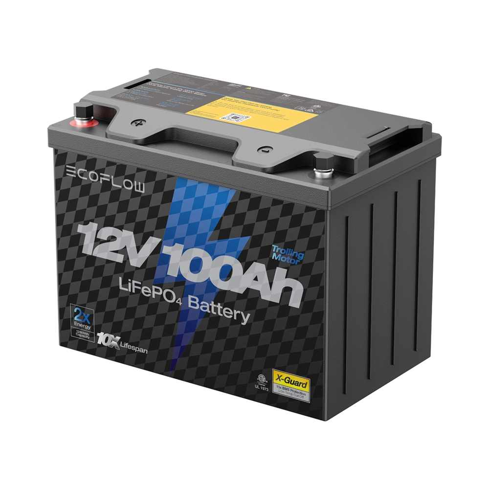 EcoFlow Lithium 12V 100Ah Deep Cycle LiFePO4 Battery