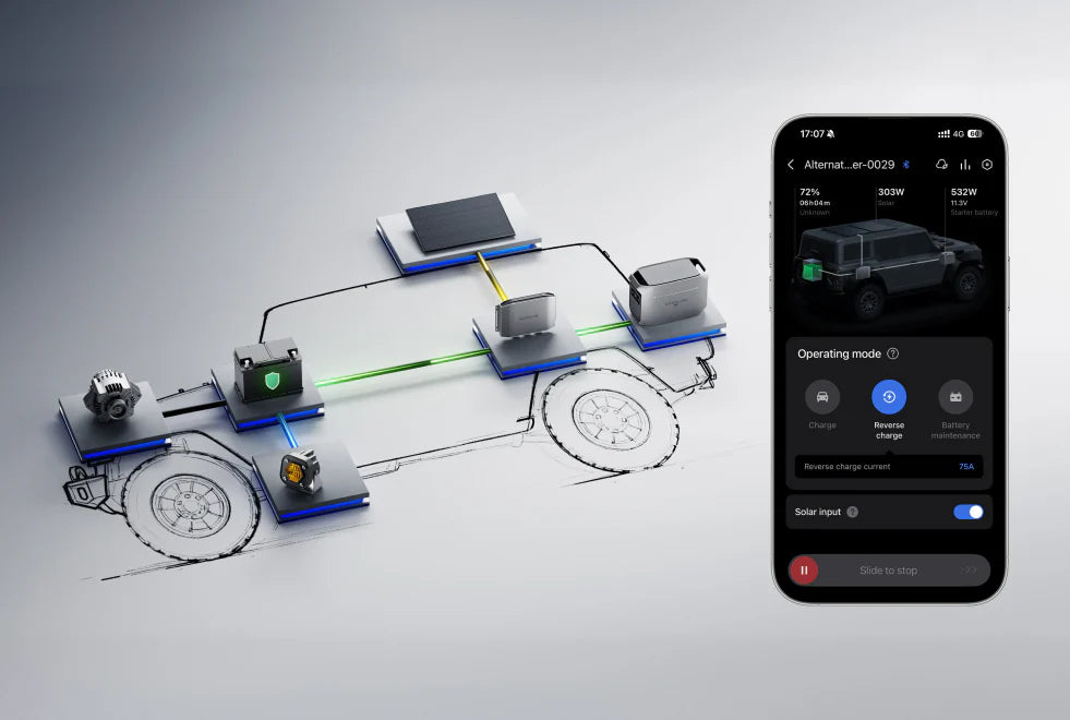Reverse Charging for Car Battery Protection